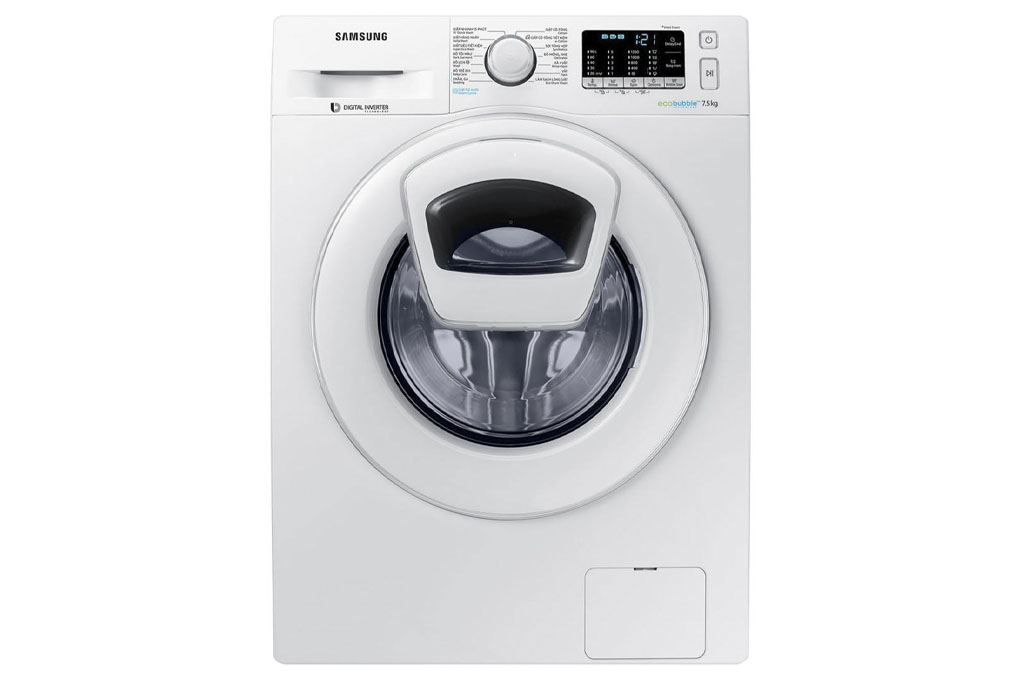 Máy giặt Samsung AddWash Inverter 7.5 kg WW75K52E0WW/SV Mới 2018