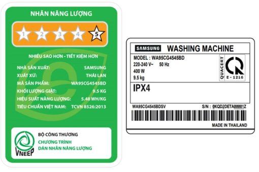 Máy giặt Samsung Inverter 9.5 kg WA95CG4545BDSV - Hình ảnh 13