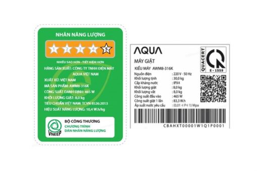 Máy giặt Aqua 8 kg AWM8-316K(B) - Hình ảnh 5