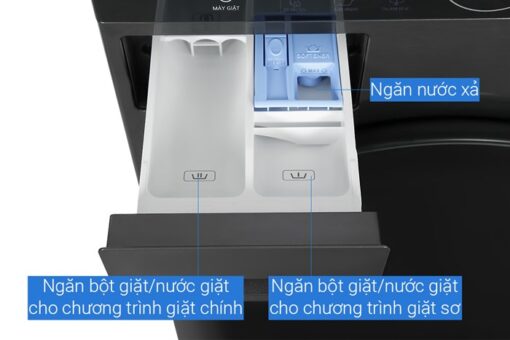 Tháp giặt sấy LG WashTower Inverter giặt 14 kg - sấy 10 kg WT1410NHB - Hình ảnh 5