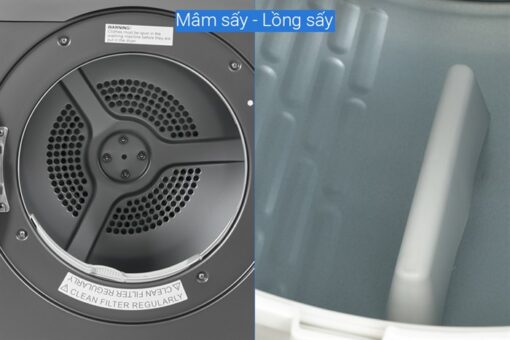 Máy sấy thông hơi Aqua 8 kg AQH-V800H SS - Hình ảnh 6