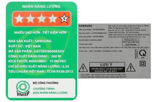 Smart Tivi Crystal UHD Samsung 4K 75 inch UA75DU8000 - Hình ảnh 7