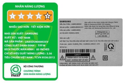 Smart Tivi Crystal UHD Samsung 4K 85 inch UA85DU8000 - Hình ảnh 9