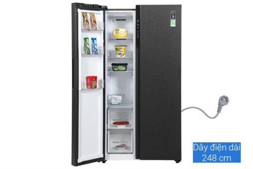 Tủ lạnh Aqua Inverter 550 lít Side By Side AQR-S612XA(CBC) - Hình ảnh 4