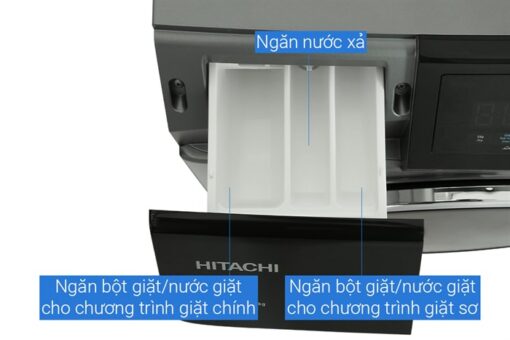 Máy giặt sấy Hitachi Inverter giặt 8.5 kg - sấy 5 kg BD-D852HVOS - Hình ảnh 7
