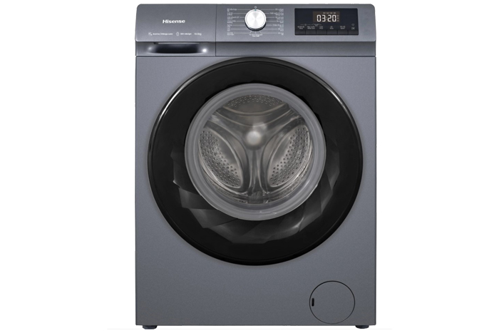 Máy giặt lồng ngang Hisense Inverter WF90N1Y 9.0 kg giặt màu xám titan