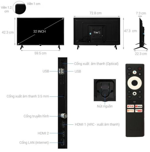 Android Tivi Casper 32 inch E32HAC110 - Hình ảnh 4