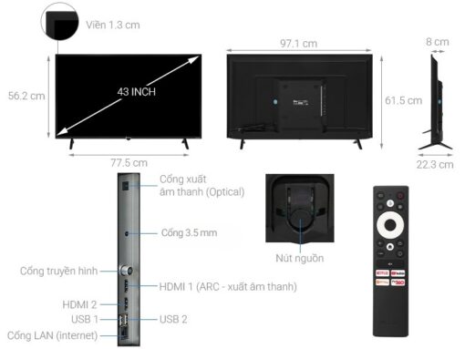 Android Tivi Casper FHD 43 inch E43FAC110 - Hình ảnh 4