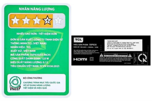 Smart Tivi TCL 4K 55P638 55 inch Google TV - Hình ảnh 12