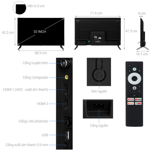 Google Tivi Casper 32 inch 32HGK610 - Hình ảnh 4