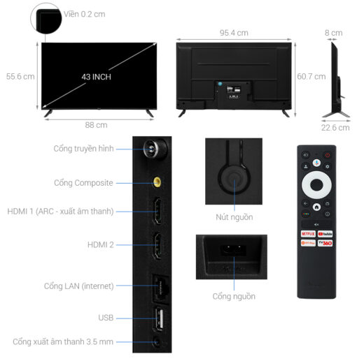 Google Tivi Casper FHD 43 inch 43FGK610 - Hình ảnh 4