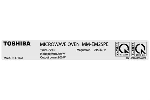 Lò vi sóng Toshiba MM-EM25PE(BM) 25 lít - Hình ảnh 8