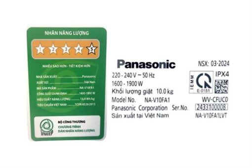 Máy giặt Panasonic Inverter 10 kg NA-V10FA1LVT - Hình ảnh 7