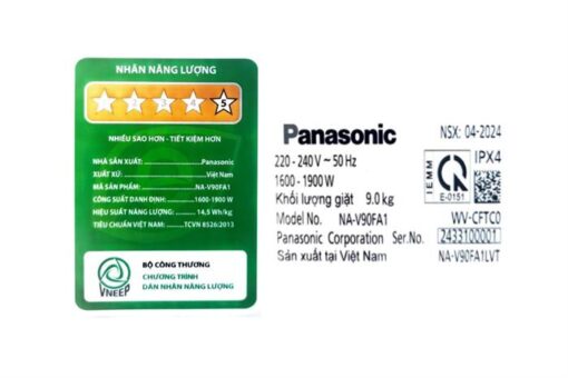 Máy giặt Panasonic Inverter 9 kg NA-V90FA1LVT - Hình ảnh 7