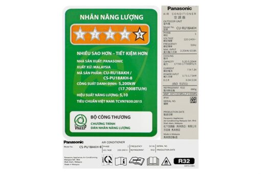 Máy lạnh Panasonic Inverter 2 HP CU/CS-PU18AKH-8 - Hình ảnh 8