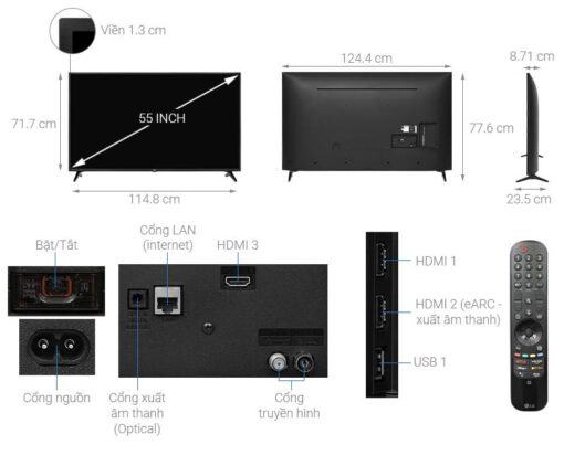 Smart Tivi LG 4K 55 inch 55UQ7550PSF ThinQ AI - Hình ảnh 4