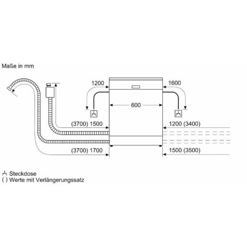 Máy rửa bát Bosch 14 bộ SMV6ZCX16E âm tủ Serie 6 - Hình ảnh 4