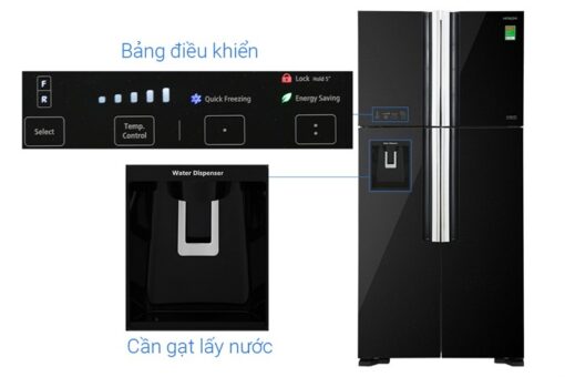 Tủ lạnh Hitachi Inverter 540 lít Multi Door R-FW690PGV7 GBK - Hình ảnh 5
