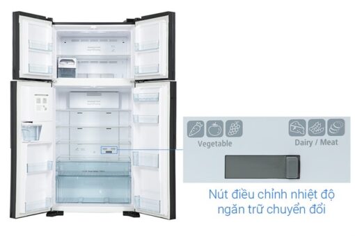 Tủ lạnh Hitachi Inverter 540 lít Multi Door R-FW690PGV7 GBK - Hình ảnh 4